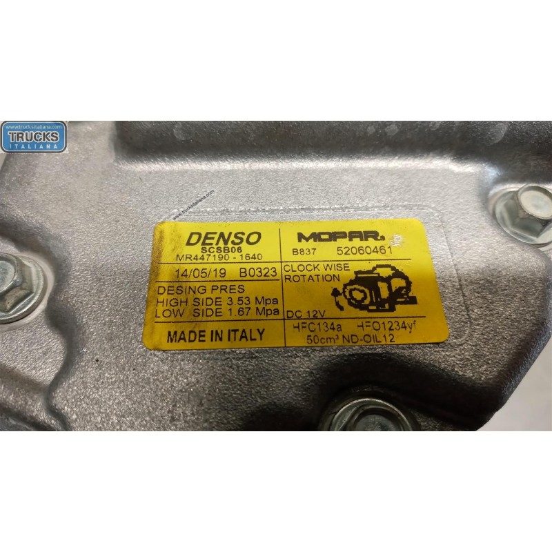 FIAT AIR CONDITIONER COMPRESSOR FIAT Panda 2012> used