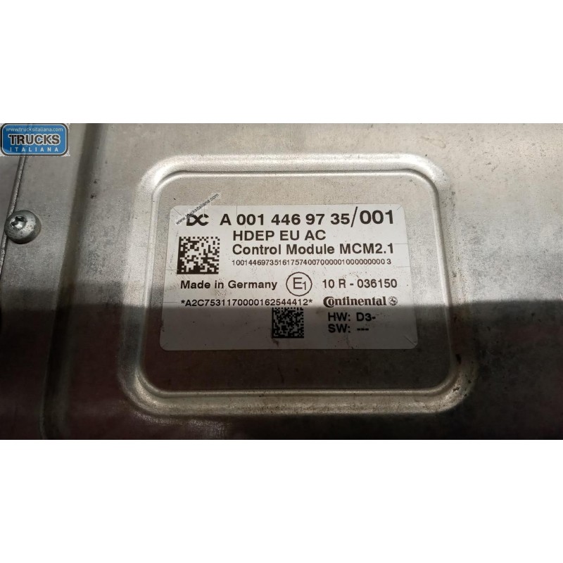 MERCEDES-BENZ truck CENTRALINA MOTORE MERCEDES-BENZ truck Actros euro 6 2014>2021 usato