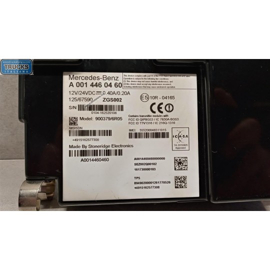VARIOUS CONTROL UNITS A  MERCEDES-BENZ truck Actros euro 6 2014>2021 used