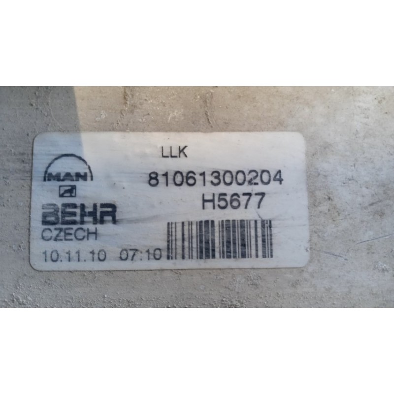 MAN RADIATORE INTERCOOLERS MAN TG-A 2000>2007 usato