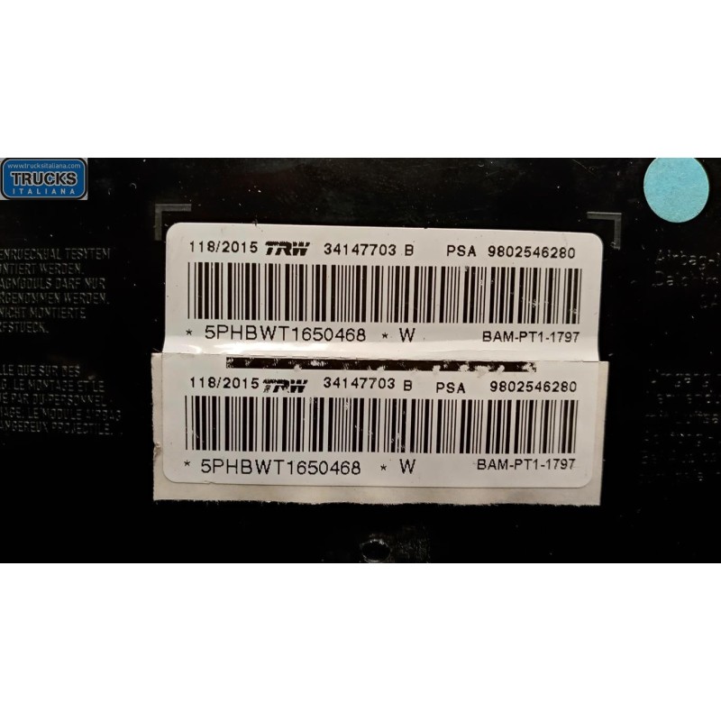 CITROEN AIR BAG LATERALE DESTRO CITROEN C3 2013>2016 usato