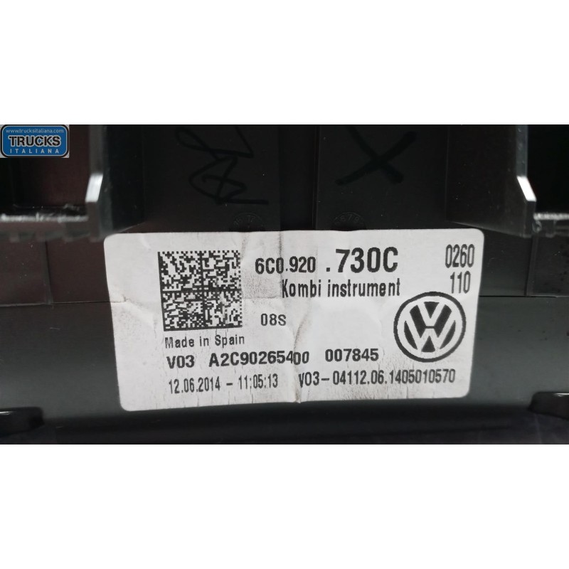 VOLKSWAGEN QUADRO STRUMENTI VOLKSWAGEN Polo 2014>2017 usato