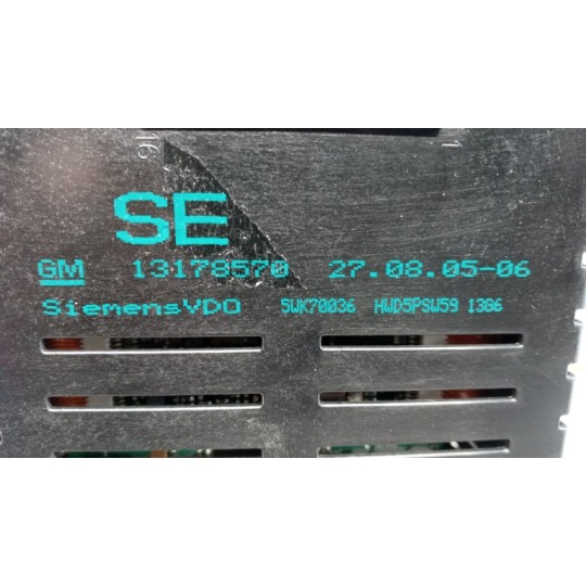 VARIOUS DISPLAY  OPEL Zafira B 2005>2008 used