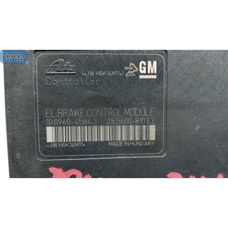 OPEL ABS SYSTEM OPEL Astra J 2012>2015 used