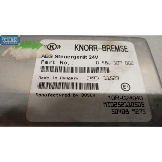 ABS CONTROL UNIT IVECO EUROCARGO 2008>2013 used