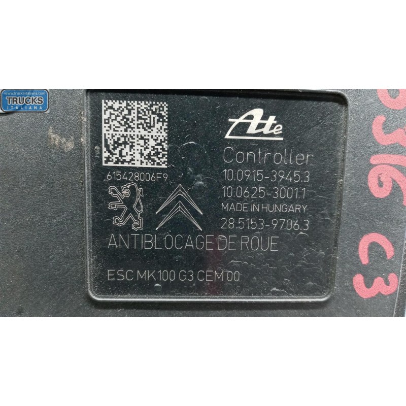 CITROEN ABS SYSTEM CITROEN C3 2013>2016 used