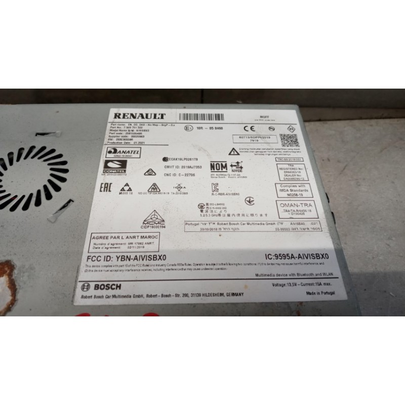 RENAULT CAR RADIO RENAULT Zoe 2019> used