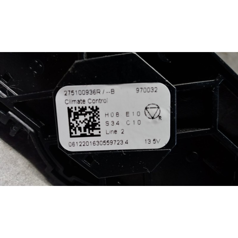 RENAULT AC CONTROL UNIT RENAULT Zoe 2019> used