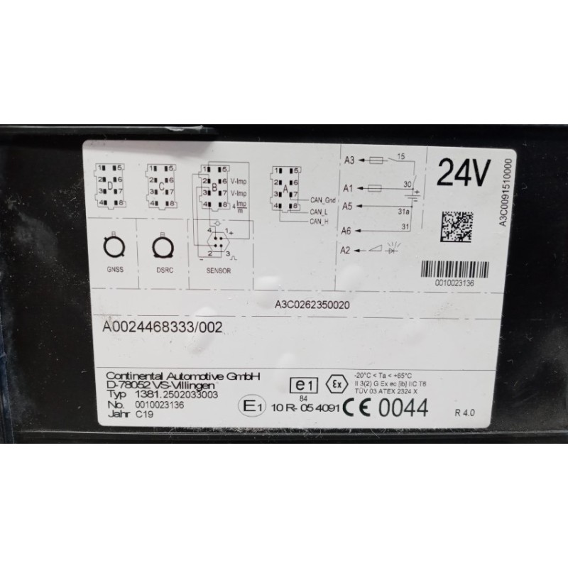 MERCEDES-BENZ truck TACHIGRAFO MERCEDES-BENZ truck Actros euro 6 2014>2021 usato