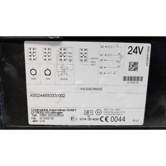 TACHIGRAFO MERCEDES-BENZ truck Actros euro 6 2014>2021 usato