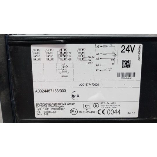 TACHIGRAFO MERCEDES-BENZ truck Actros euro 6 2014>2021 usato