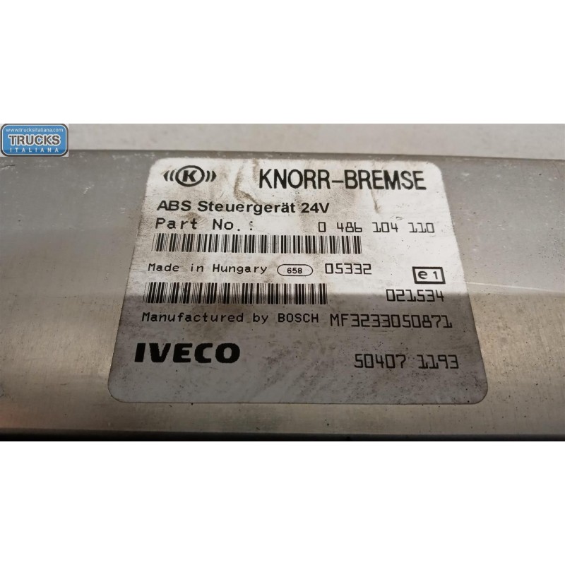 IVECO ABS CONTROL UNIT IVECO EUROCARGO 2005>2008 used