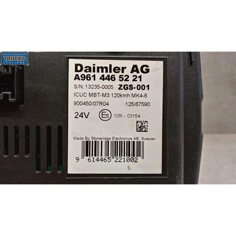 MERCEDES-BENZ truck QUADRO STRUMENTI MERCEDES-BENZ truck Actros euro 5 2008>2013 usato