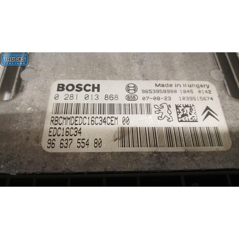 PEUGEOT ENGINE UNIT PEUGEOT 207 2006>2009 used