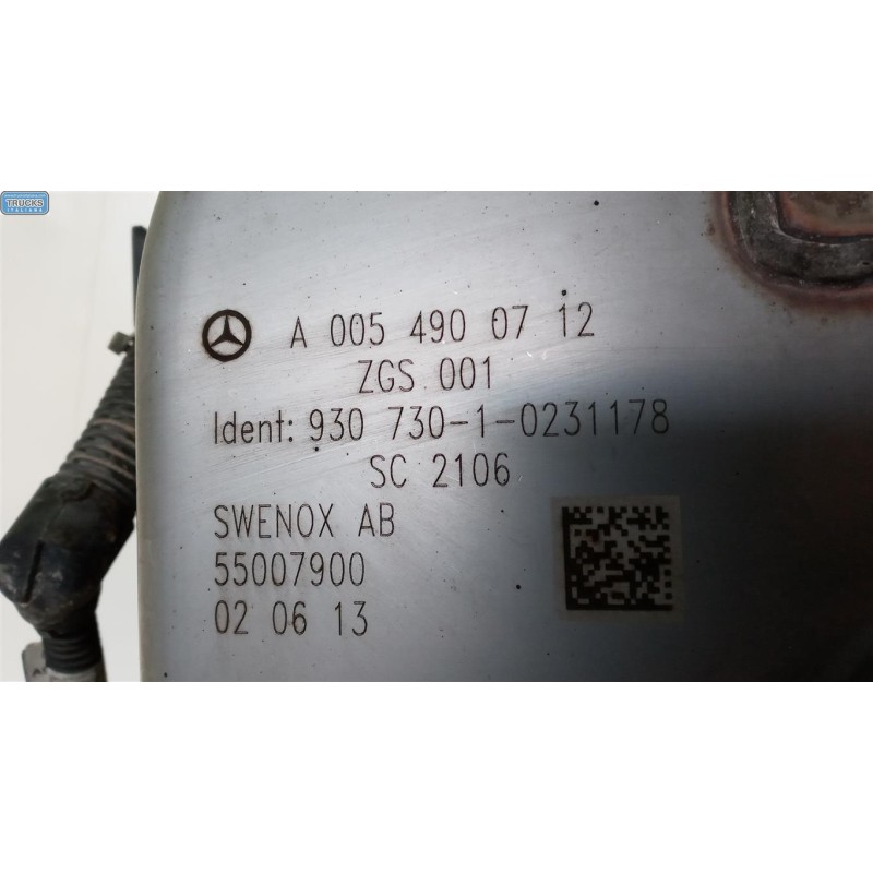 MERCEDES-BENZ truck SILENCER MERCEDES-BENZ truck Actros euro 5 2008>2013 used