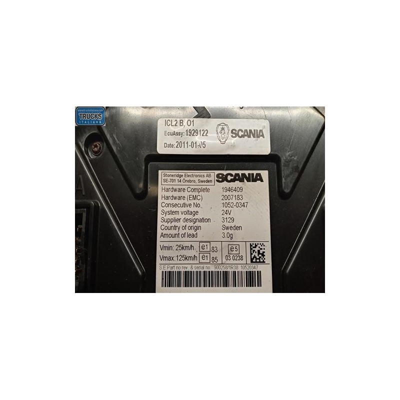 SCANIA QUADRO STRUMENTI SCANIA Serie G 2005> usato