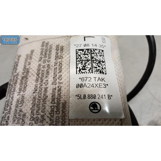 CURTAIN AIRBAG LEFT SKODA Yeti 2012> used
