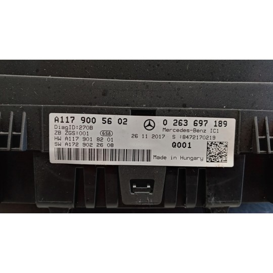 INSTRUMENT PANEL MERCEDES-BENZ Classe CLA (C117) 2016>2019 used