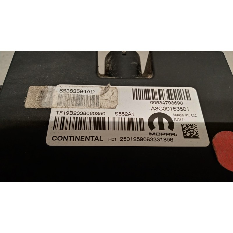 JEEP VARIOUS CONTROL UNITS B  JEEP Compass 2017> used