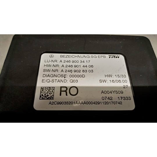 VARIOUS CONTROL UNITS A  MERCEDES-BENZ Classe CLA (C117) 2016>2019 used