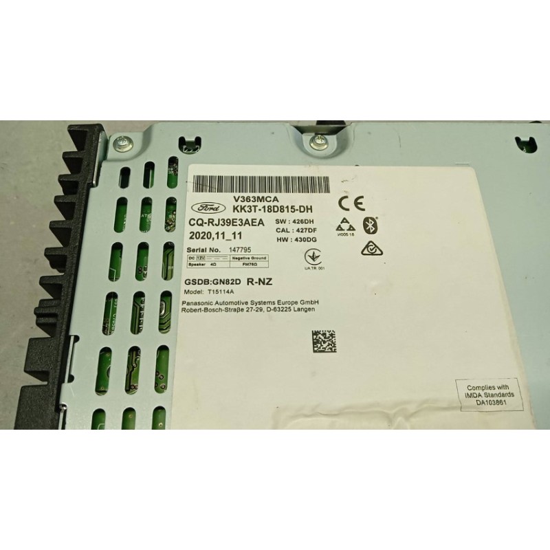 FORD van CAR RADIO FORD van Transit/Tourneo Custom 2018> used