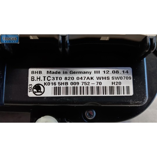AC CONTROL UNIT SKODA Yeti 2012> used