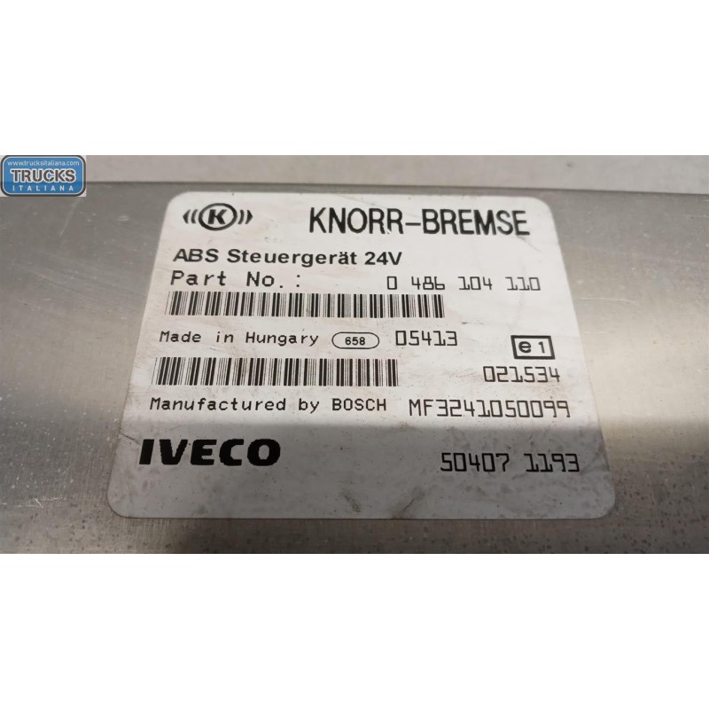 IVECO VARIOUS CONTROL UNITS A  IVECO EUROCARGO 2005>2008 used