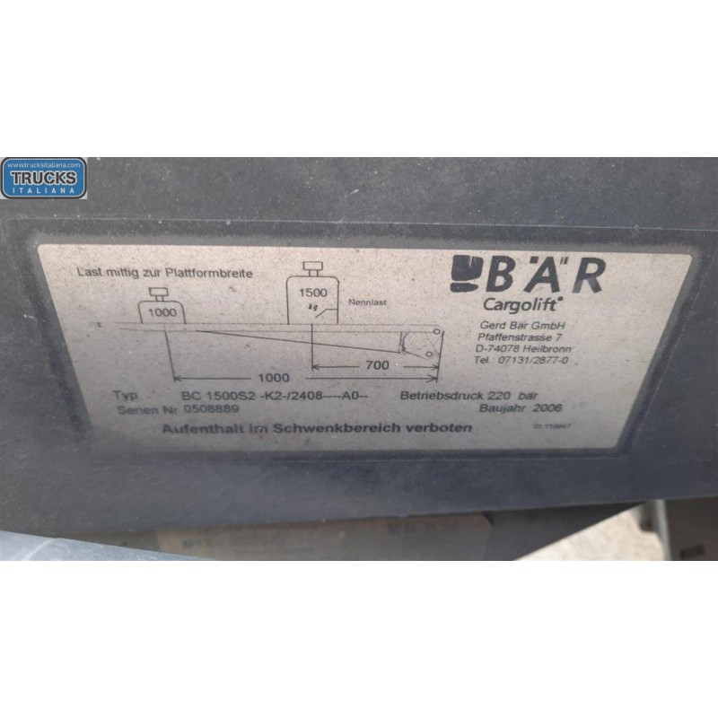 IVECO TAIL LIFT IVECO EUROCARGO 2005>2008 used