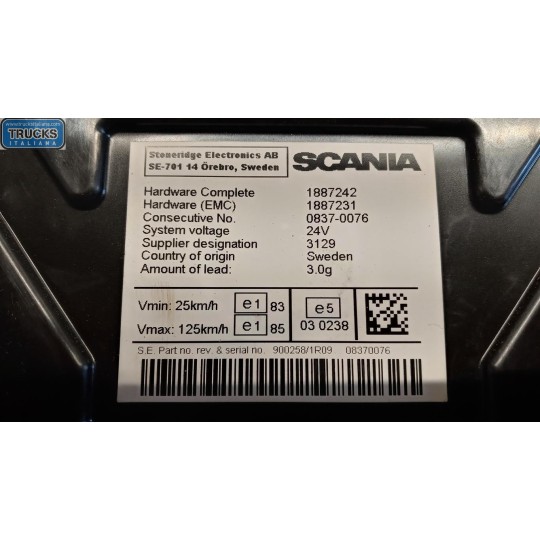 QUADRO STRUMENTI SCANIA Serie R 2005> usato