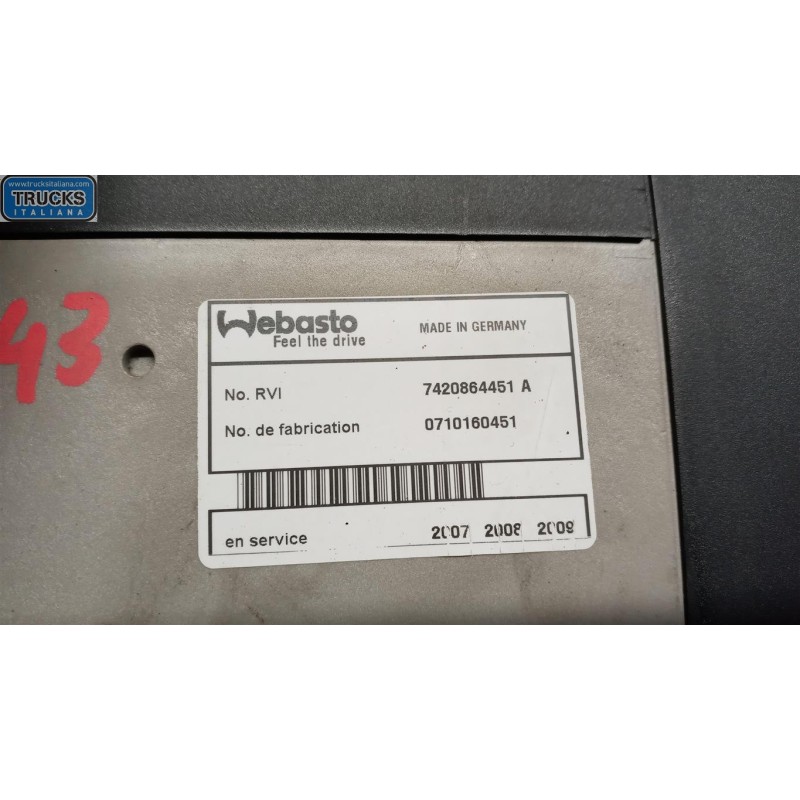 RENAULT truck WEBASTO RENAULT truck Magnum 2001>2010 usato