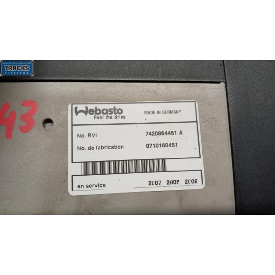 WEBASTO RENAULT truck Magnum 2001>2010 used