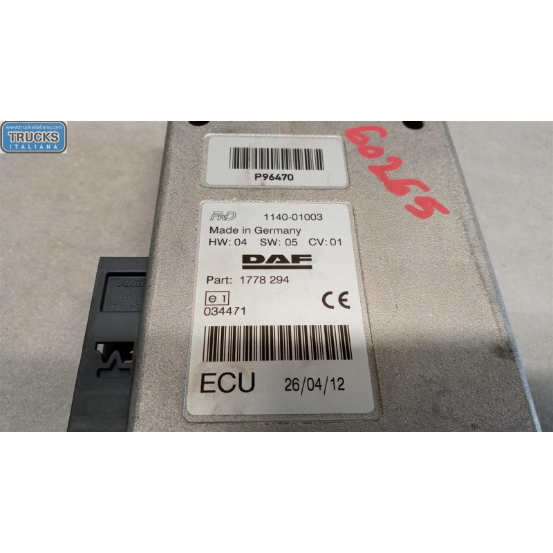 DAF VARIOUS CONTROL UNITS B  DAF XF105 used