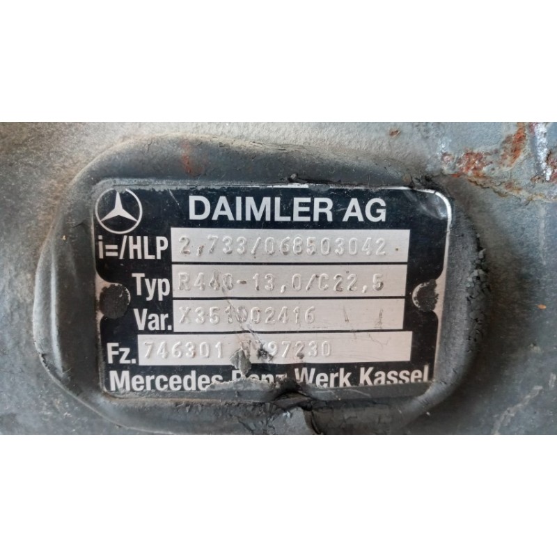 MERCEDES-BENZ truck GRUPPO DIFFERENZIALE POSTERIORE MERCEDES-BENZ truck Actros euro 6 2014>2021 usato