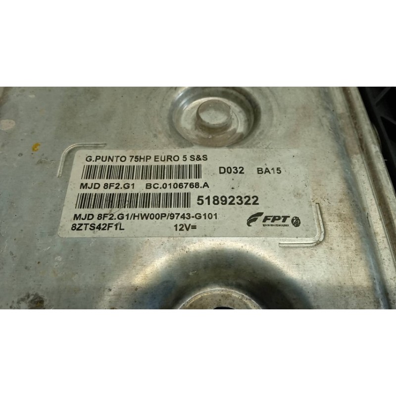 FIAT CENTRALINA MOTORE FIAT F.Punto Evo 2009>2012 usato