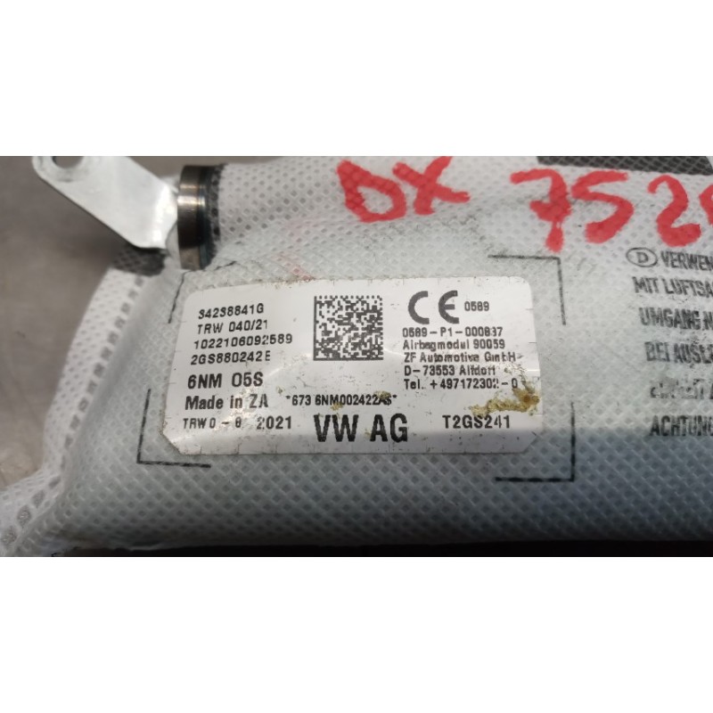 VOLKSWAGEN AIR BAG LATERALE DESTRO VOLKSWAGEN Polo 2017>2021 usato