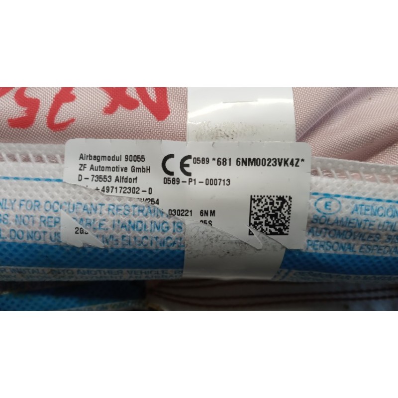 VOLKSWAGEN RIGHT ROOF AIR BAG VOLKSWAGEN Polo 2017>2021 used