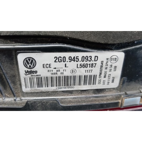 LEFT REAR LEF LIGHT ON BACK VOLKSWAGEN Polo 2021> used