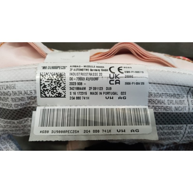 VOLKSWAGEN LEFT ROOF AIR BAG VOLKSWAGEN Polo 2021> used