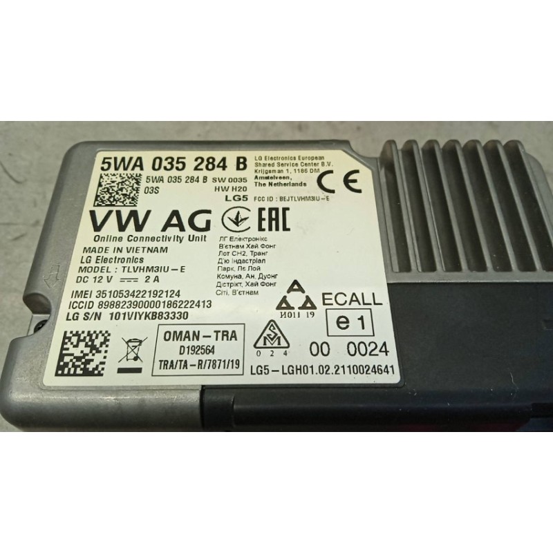 VOLKSWAGEN VARIOUS CONTROL UNITS  VOLKSWAGEN Polo 2017>2021 used