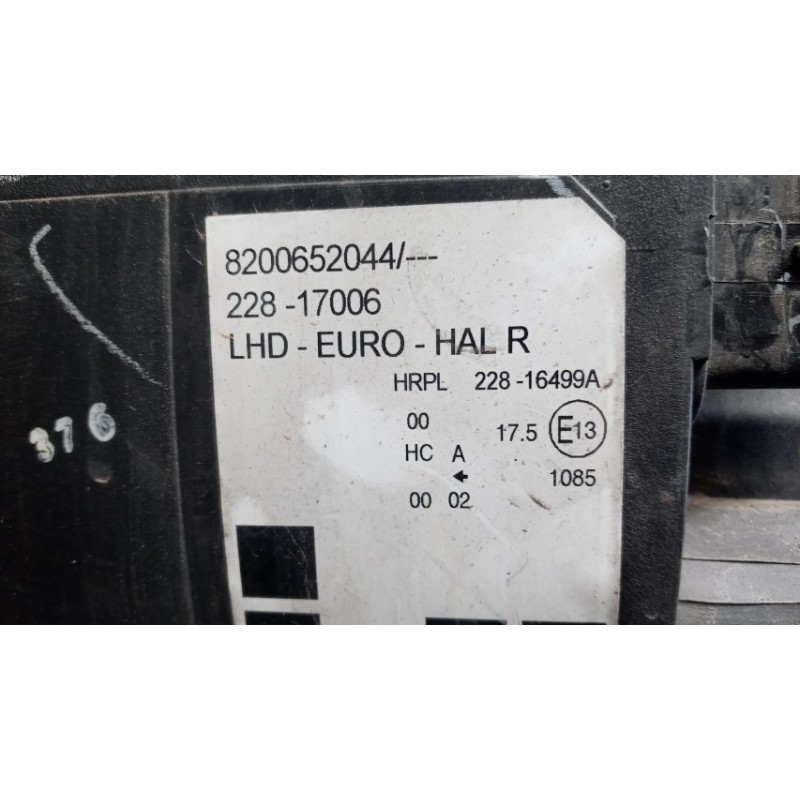 RENAULT RIGHT HEADLIGHT RENAULT Modus 2004>2007 used