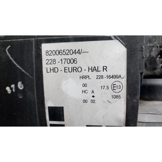 RIGHT HEADLIGHT RENAULT Modus 2004>2007 used