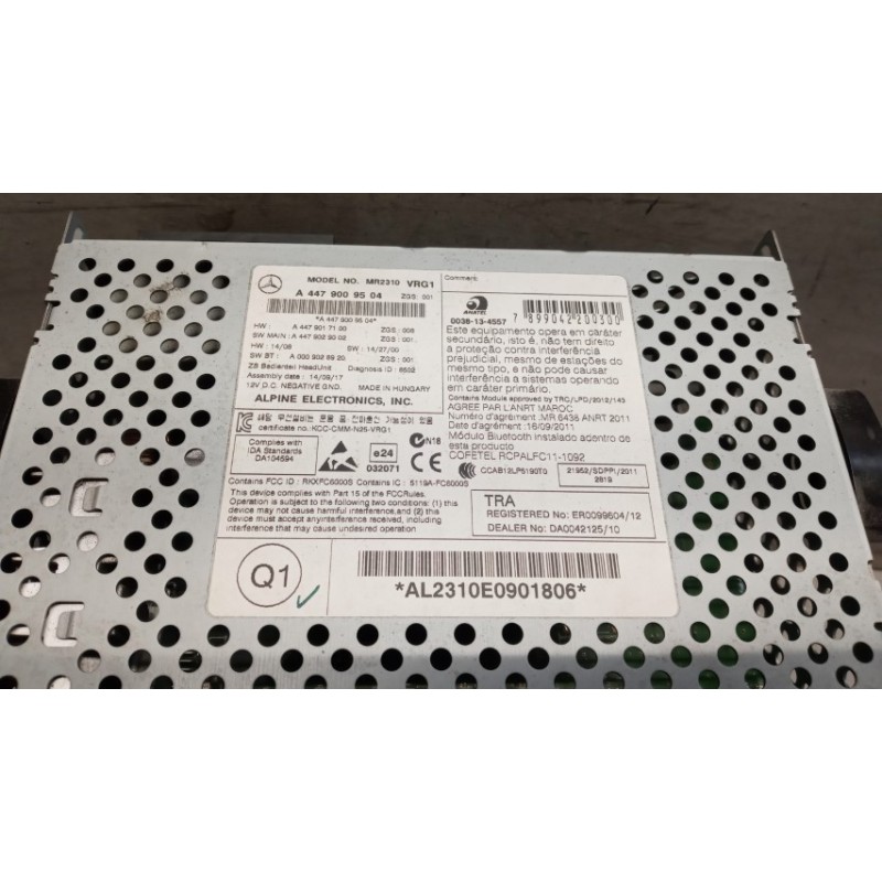 MERCEDES-BENZ van AUTORADIO MERCEDES-BENZ van Vito-V (W447) 2014>2019 usato