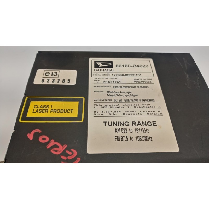 DAIHATSU CAR RADIO DAIHATSU Terios 2006>2017 used