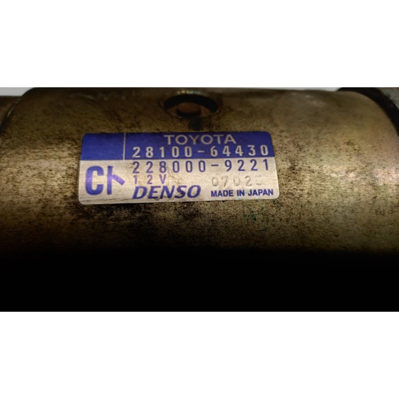 TOYOTA STARTER MOTOR TOYOTA Rav 4 2000>2003 used