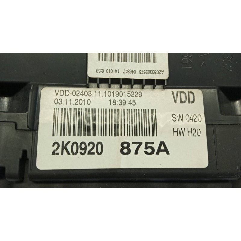 VOLKSWAGEN van QUADRO STRUMENTI VOLKSWAGEN van Caddy 2010>2015 usato