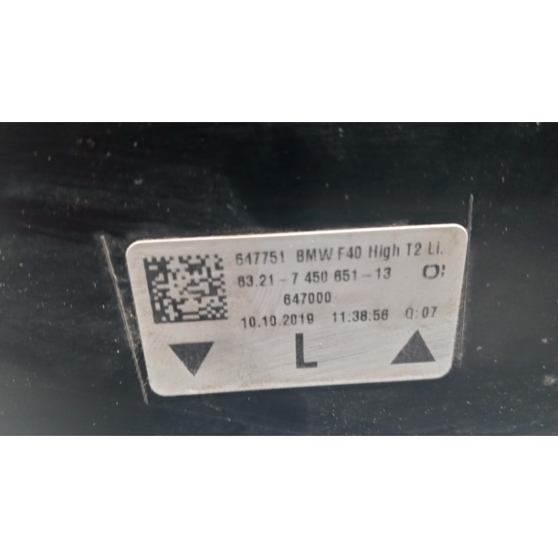 BMW FARO POST INTERNO LED SINISTRO BMW Serie 1 (F40) 2019> usato