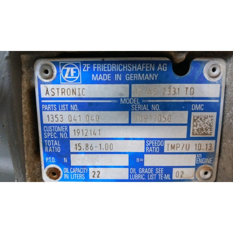 DAF GEARBOXES  DAF XF106 used