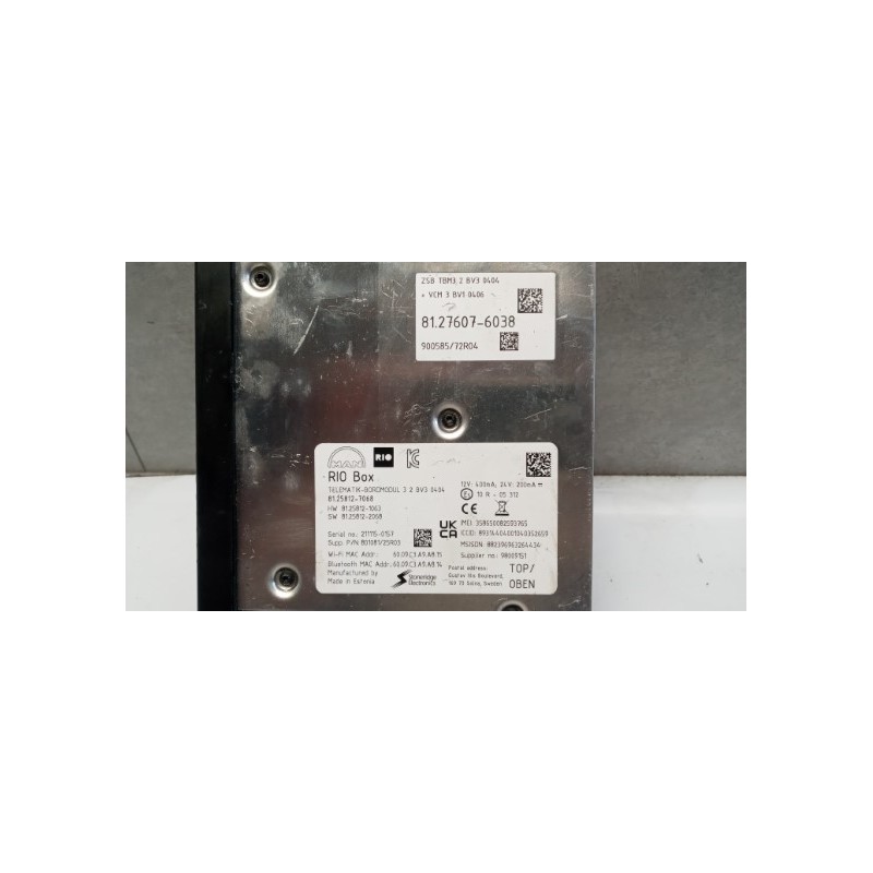 MAN VARIOUS CONTROL UNITS E  MAN TGX euro 6 used