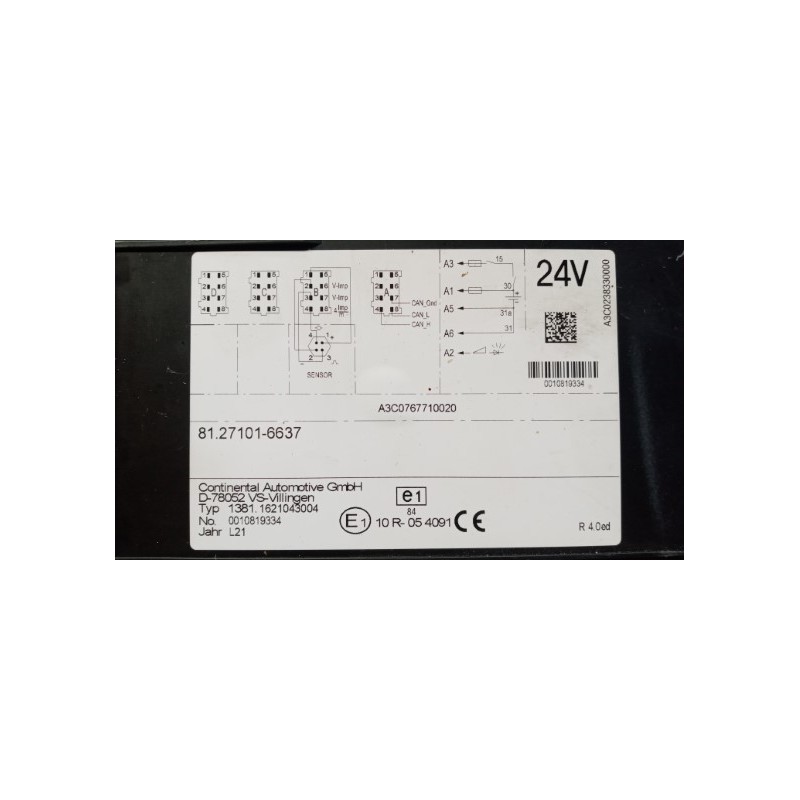 MAN TACHIGRAFO MAN TGX euro 6 usato