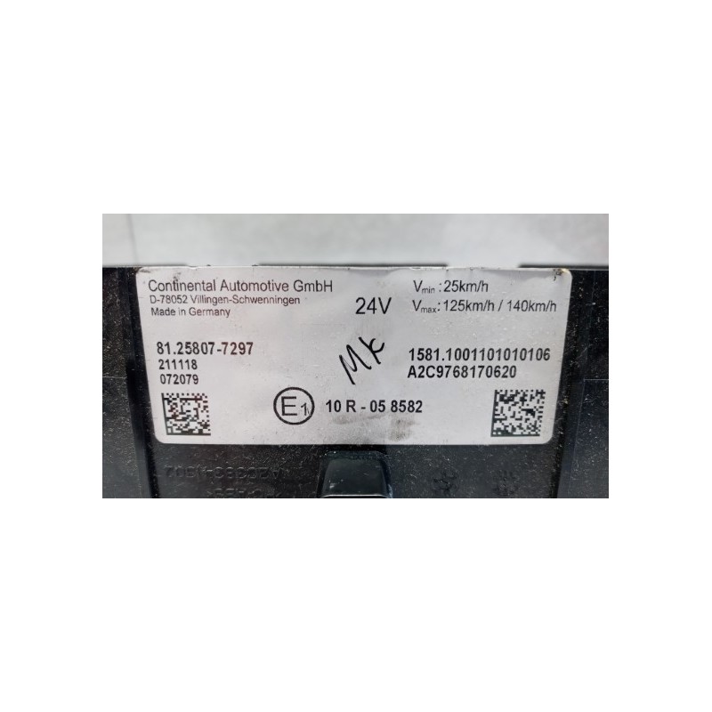 MAN QUADRO STRUMENTI MAN TGX euro 6 usato